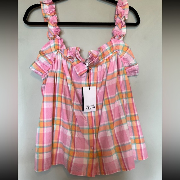 BNWT Native Youth tank top blouse Size M but fits up to a Large. - Picture 1 of 7